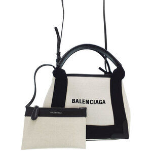 Balenciaga Navy Blue Cabas XS Bag